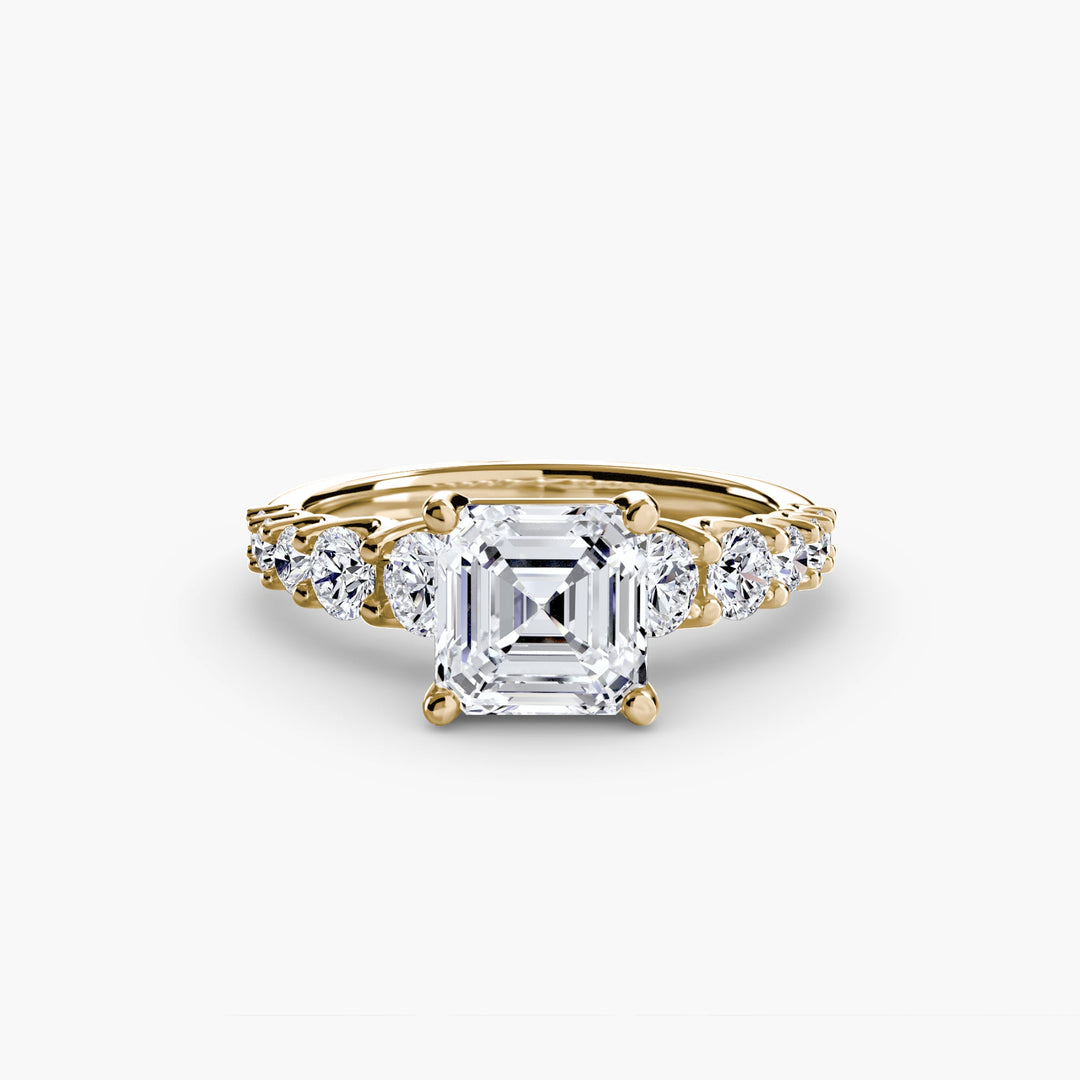 The Graduated Accent Ring in setting by 18 KARATS
