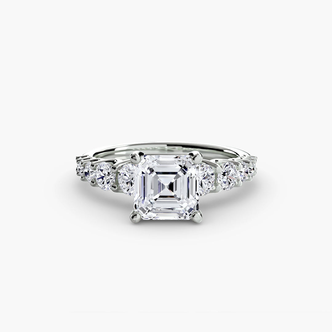 The Graduated Accent Ring in setting by 18 KARATS