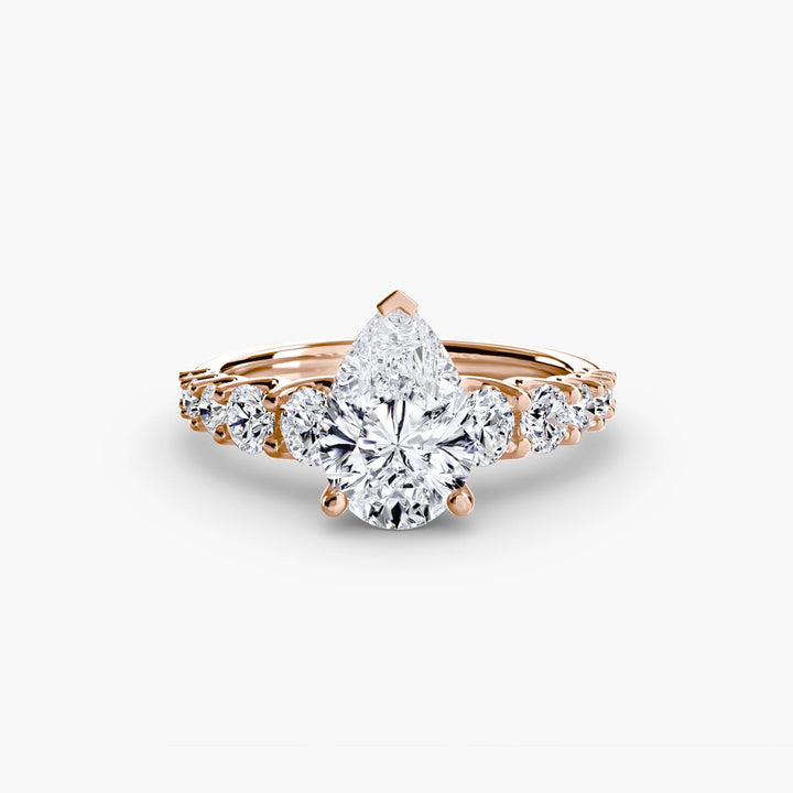 The Graduated Accent Ring in setting by 18 KARATS
