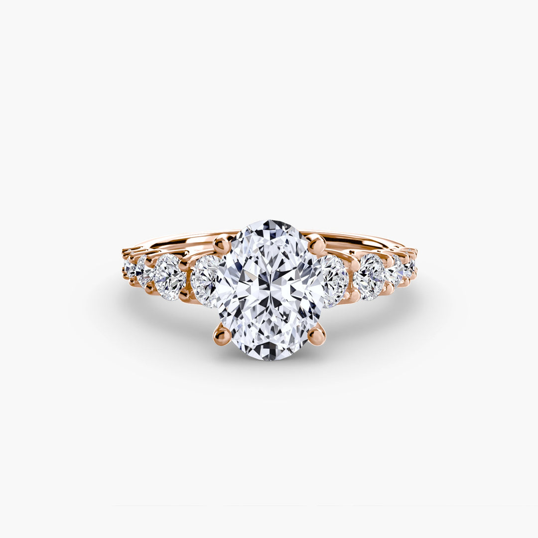 The Graduated Accent Ring in setting by 18 KARATS