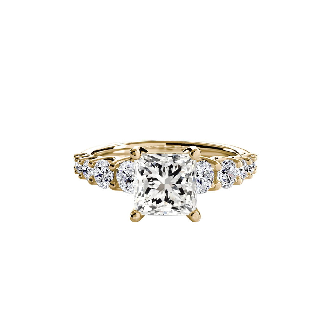 The Graduated Accent Ring in setting by 18 KARATS
