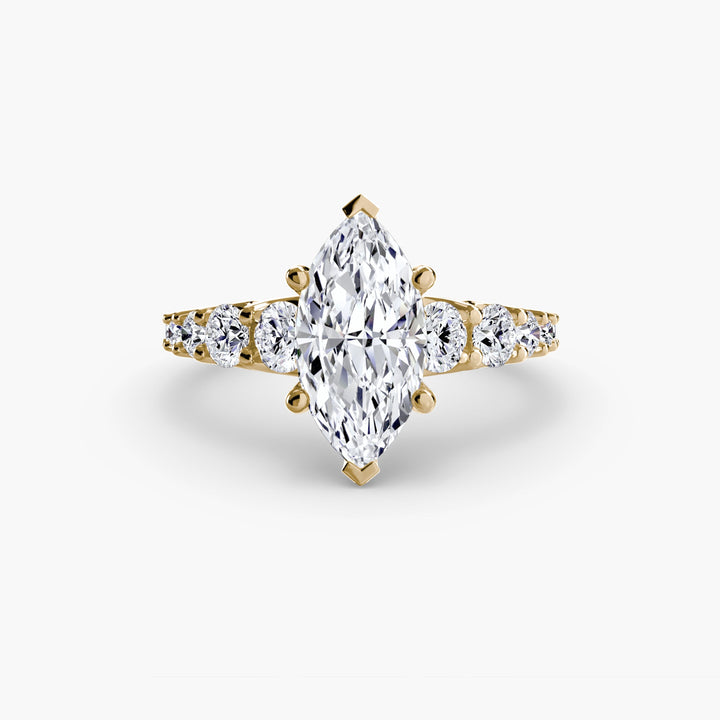 The Graduated Accent Ring in setting by 18 KARATS