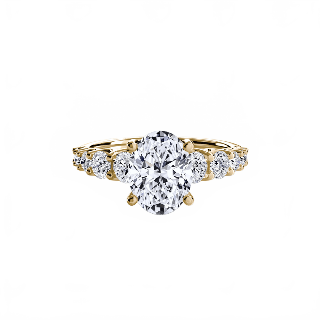 The Graduated Accent Ring in setting by 18 KARATS