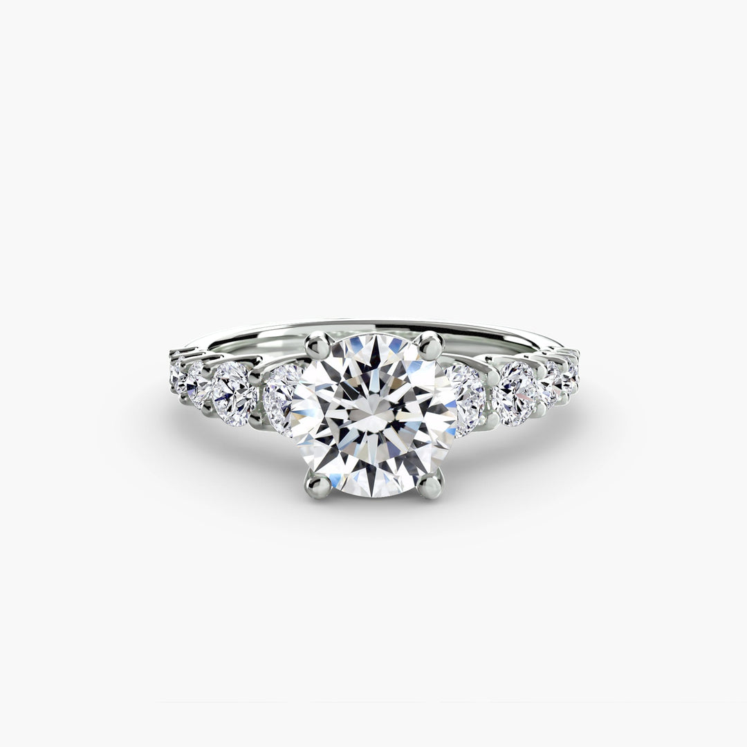 The Graduated Accent Ring in setting by 18 KARATS