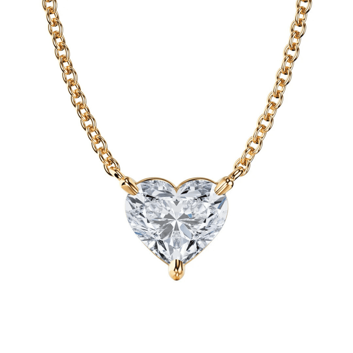 The Heart Diamond Solitaire Pendant - P1111 in Necklace by 18 KARATS INC.