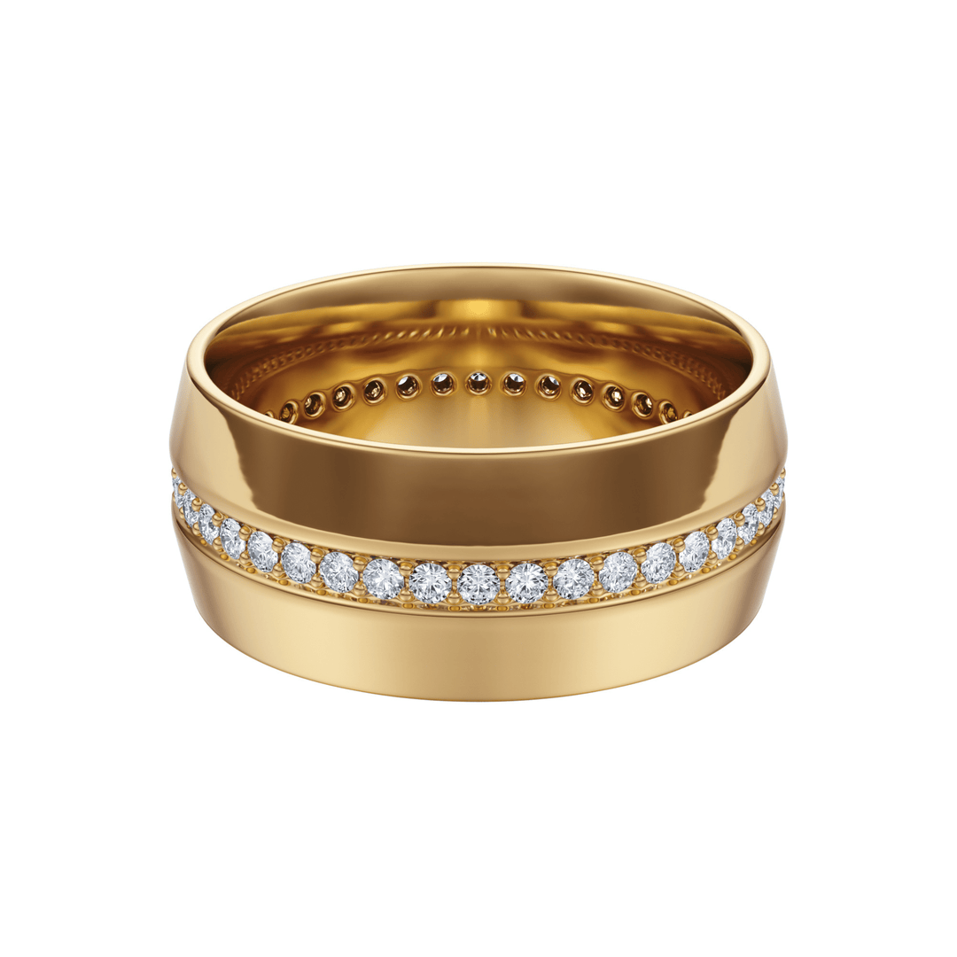 The Horizon Wedding Band - B1016 in Wedding Bands by 18 KARATS INC.