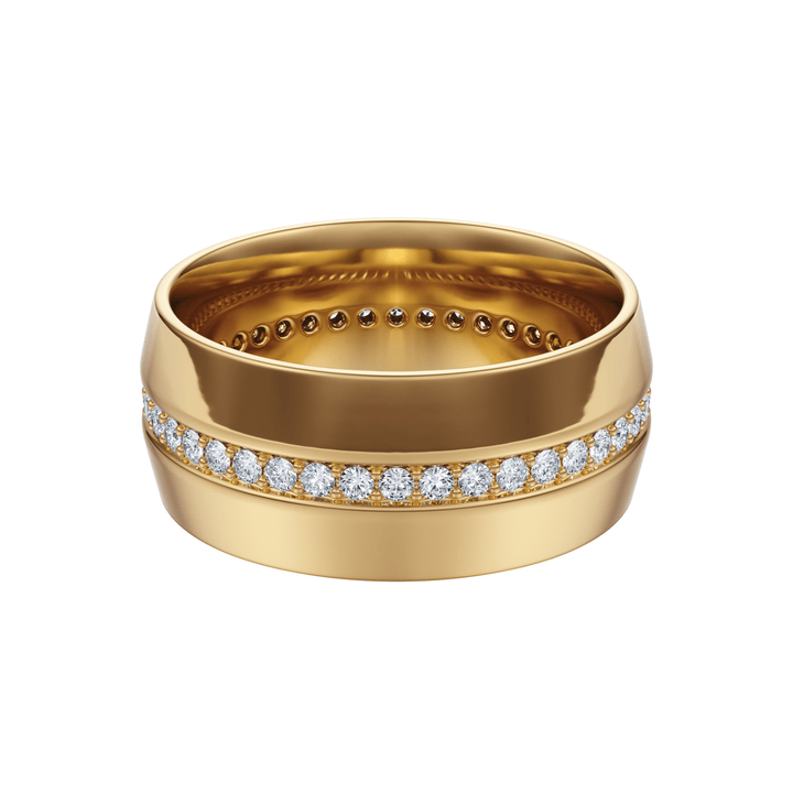 The Horizon Wedding Band - B1016 in Wedding Bands by 18 KARATS INC.