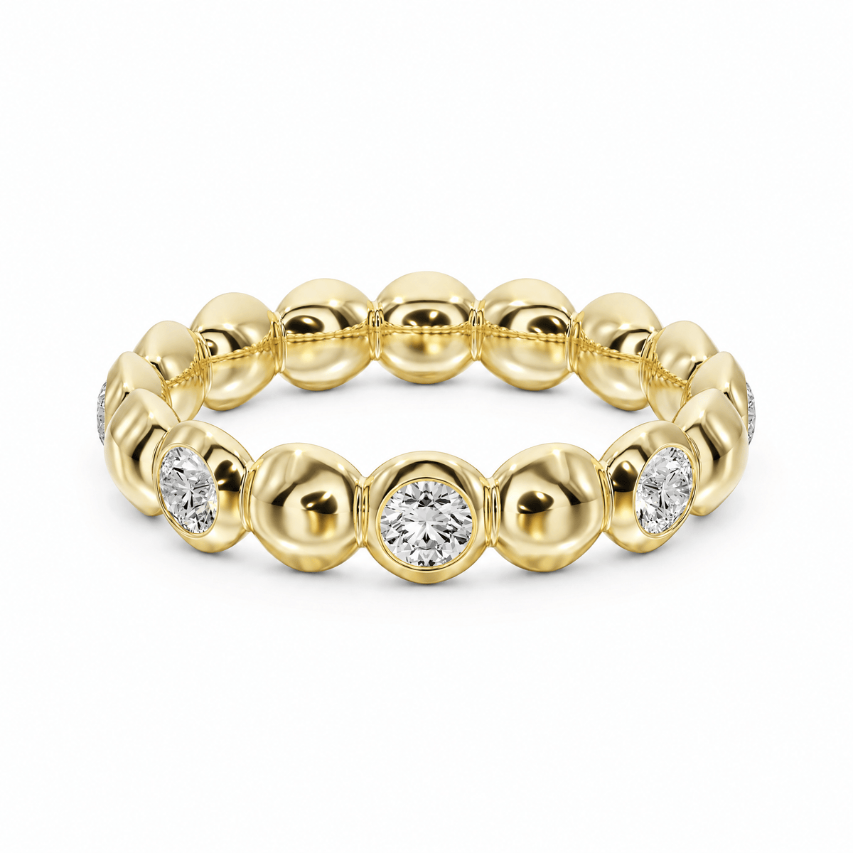 The Orbit Diamond Wedding Band in Wedding Bands by 18 KARATS INC.