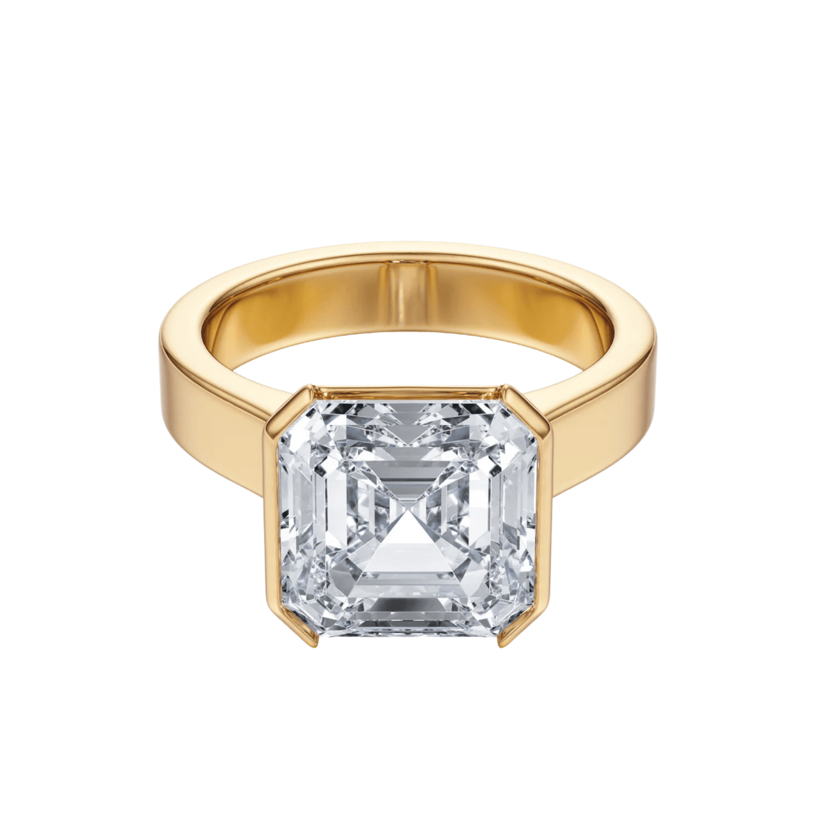 The Promise Asscher - Cut Diamond Engagement Ring - R1040 in Ring by 18 KARATS INC.