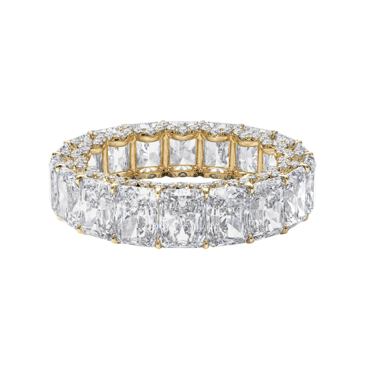 The Radiant Eternity Pavé Wedding Band - B1021 in Wedding Bands by 18 KARATS INC.