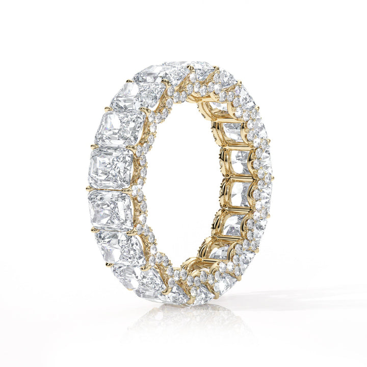 The Radiant Eternity Pavé Wedding Band - B1021 in Wedding Bands by 18 KARATS INC.