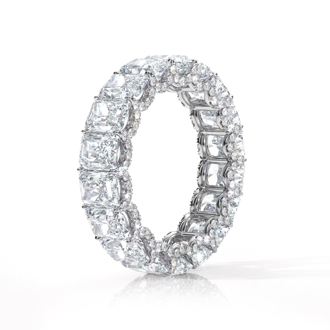 The Radiant Eternity Pavé Wedding Band - B1021 in Wedding Bands by 18 KARATS INC.