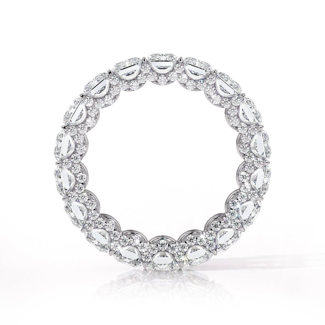 The Radiant Eternity Pavé Wedding Band - B1021 in Wedding Bands by 18 KARATS INC.