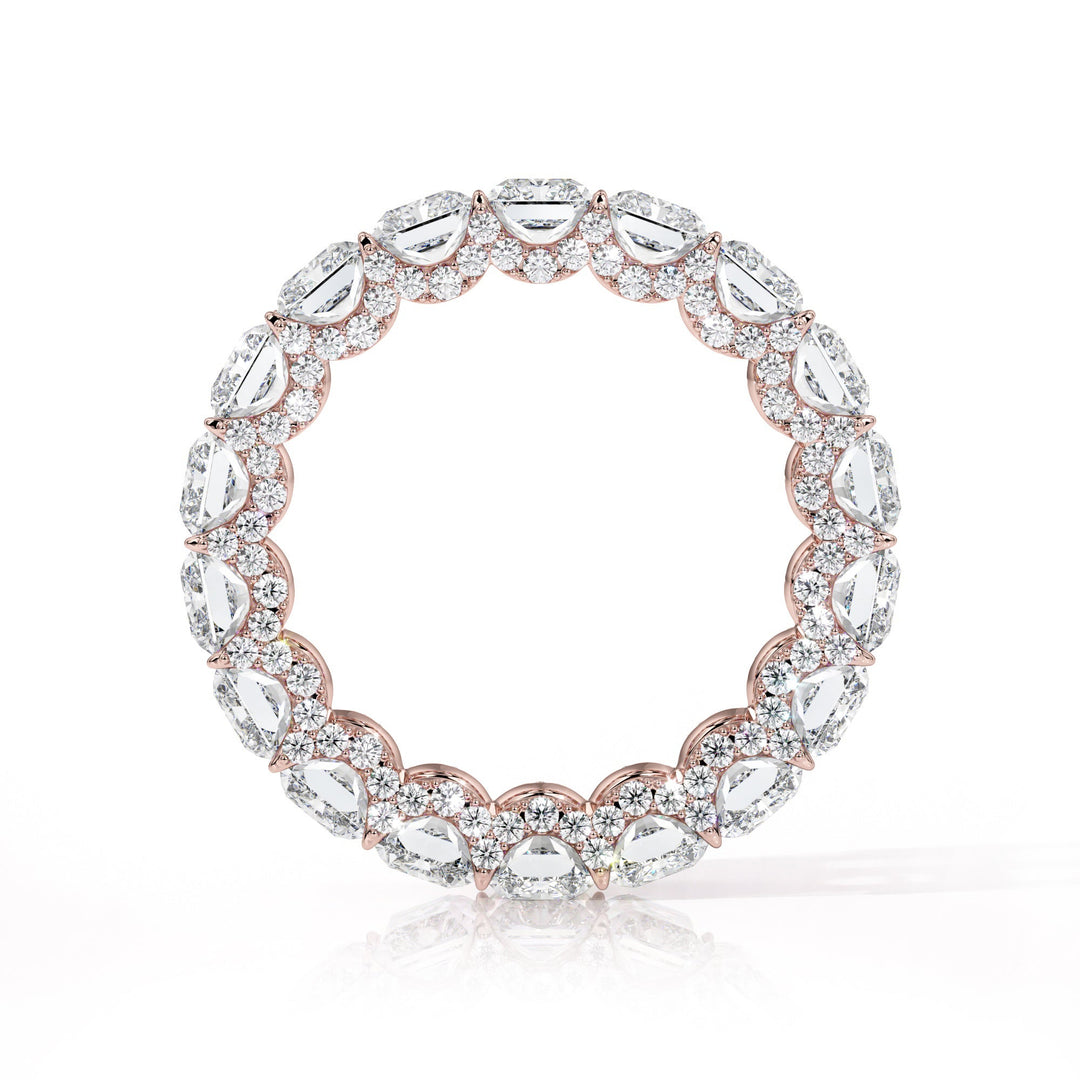 The Radiant Eternity Pavé Wedding Band - B1021 in Wedding Bands by 18 KARATS INC.
