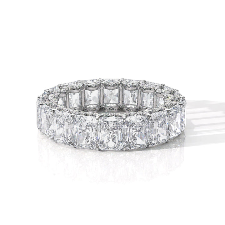 The Radiant Eternity Pavé Wedding Band - B1021 in Wedding Bands by 18 KARATS INC.