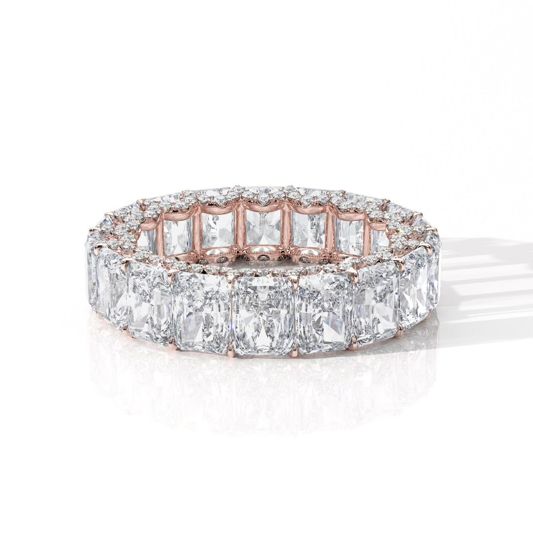 The Radiant Eternity Pavé Wedding Band - B1021 in Wedding Bands by 18 KARATS INC.