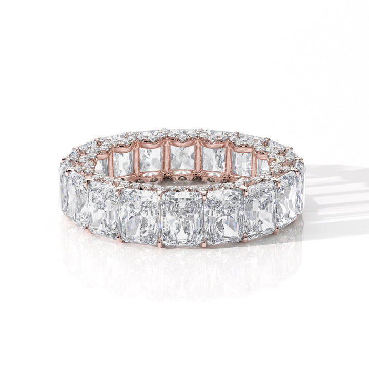 The Radiant Eternity Pavé Wedding Band - B1021 in Wedding Bands by 18 KARATS INC.