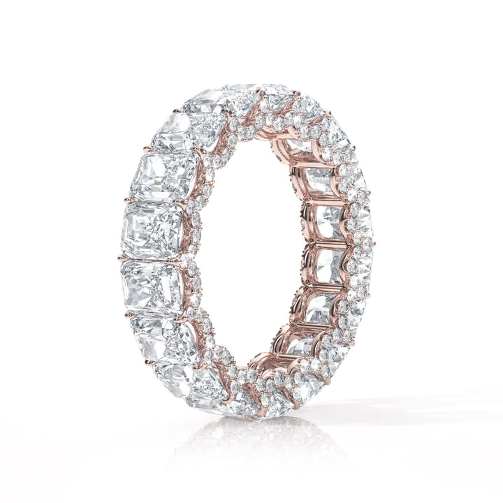 The Radiant Eternity Pavé Wedding Band - B1021 in Wedding Bands by 18 KARATS INC.