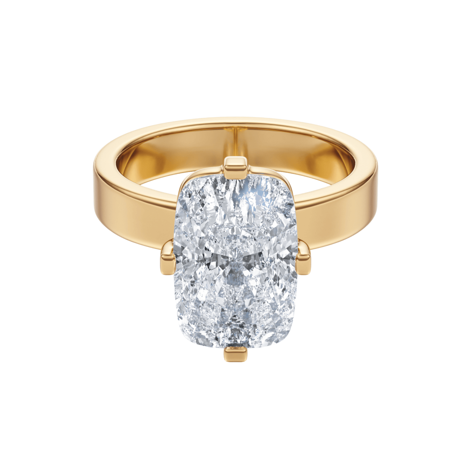 The Serene Elongated Cushion Engagement Ring - R1028 in Ring by 18 KARATS INC.