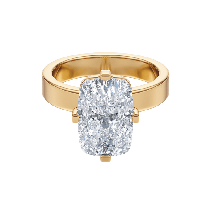 The Serene Elongated Cushion Engagement Ring - R1028 in Ring by 18 KARATS INC.