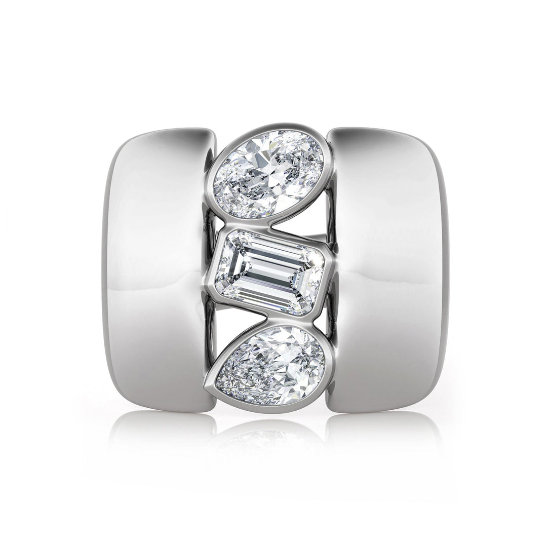 The Trinity Diamond Gold Ring - SC1001 in Ring by 18 KARATS INC.