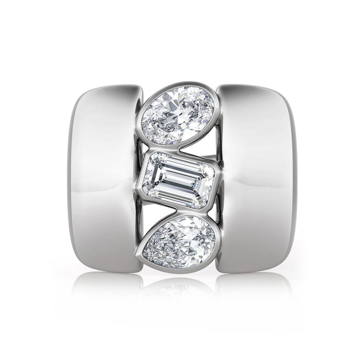 The Trinity Diamond Gold Ring - SC1001 in Ring by 18 KARATS INC.