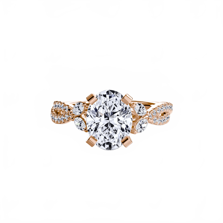 The Twist Pavé Ring in setting by 18 KARATS