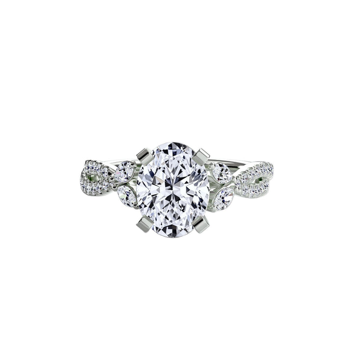 The Twist Pavé Ring in setting by 18 KARATS