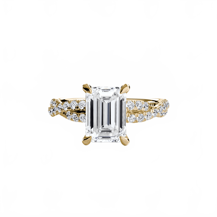 The Twisted Pavé Solitaire in setting by 18 KARATS
