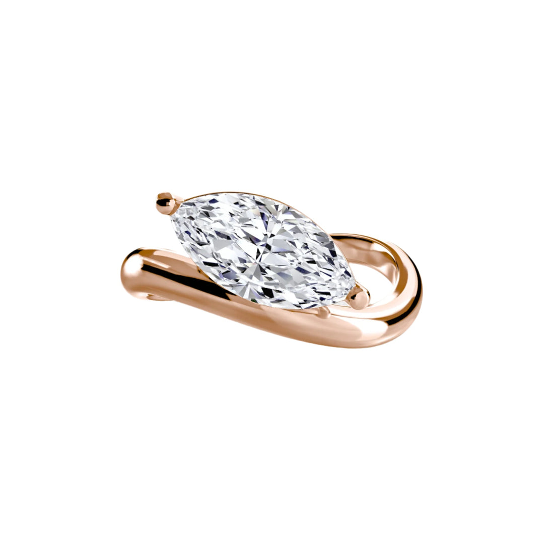 The Wave Ring in setting by 18 KARATS