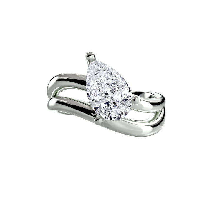 The Wave Ring 3 in setting by 18 KARATS