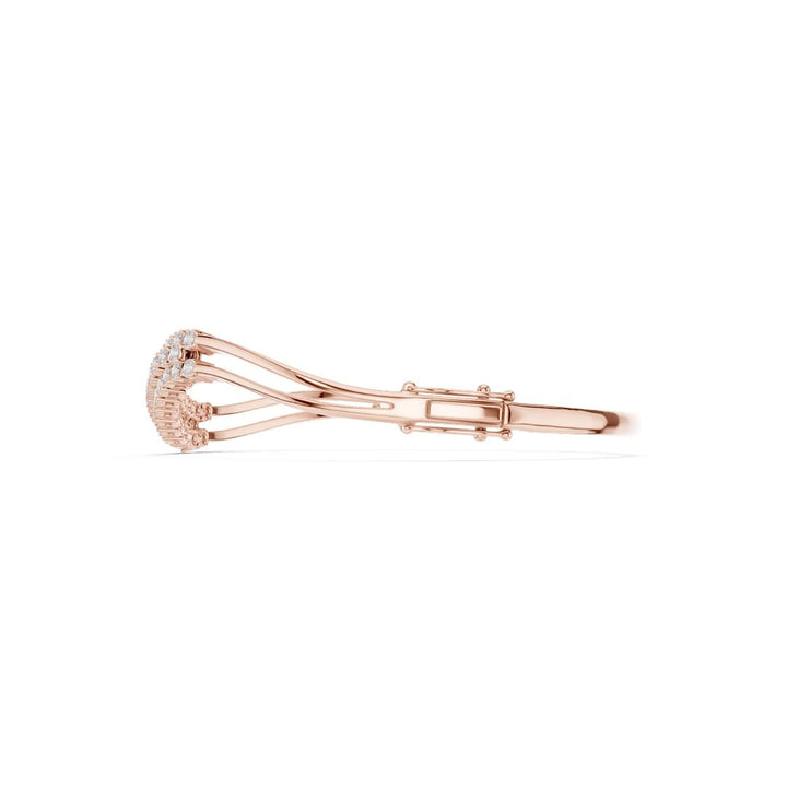 The Wavy Bangle Gold Bracelet - BC109 in Bracelet by 18 KARATS INC.