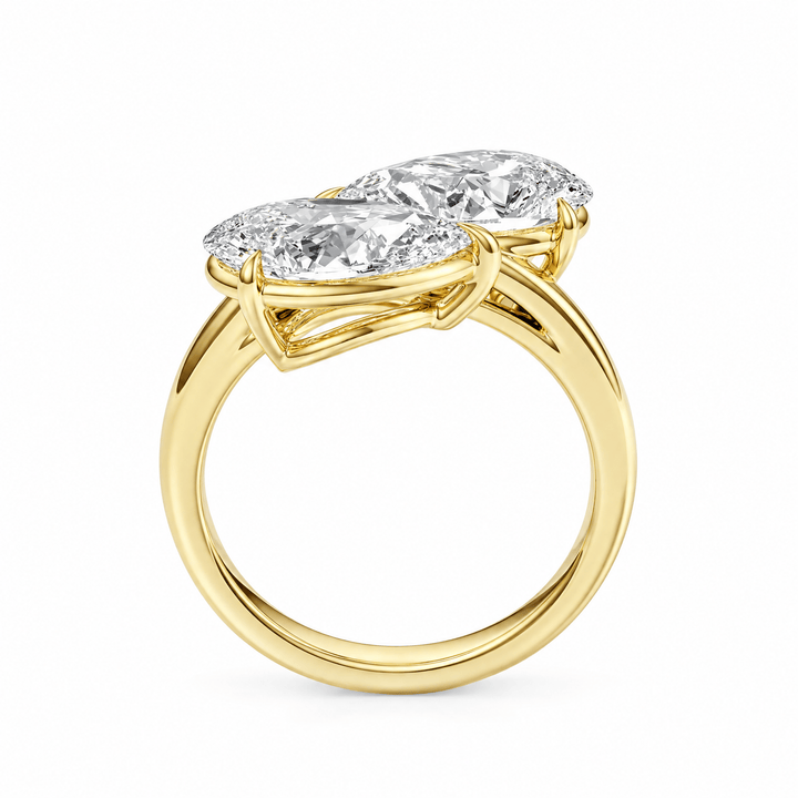 Toi et Moi Pear-Shaped 4.00 ctw Lab Diamond Ring in Ring by 18 KARATS INC.