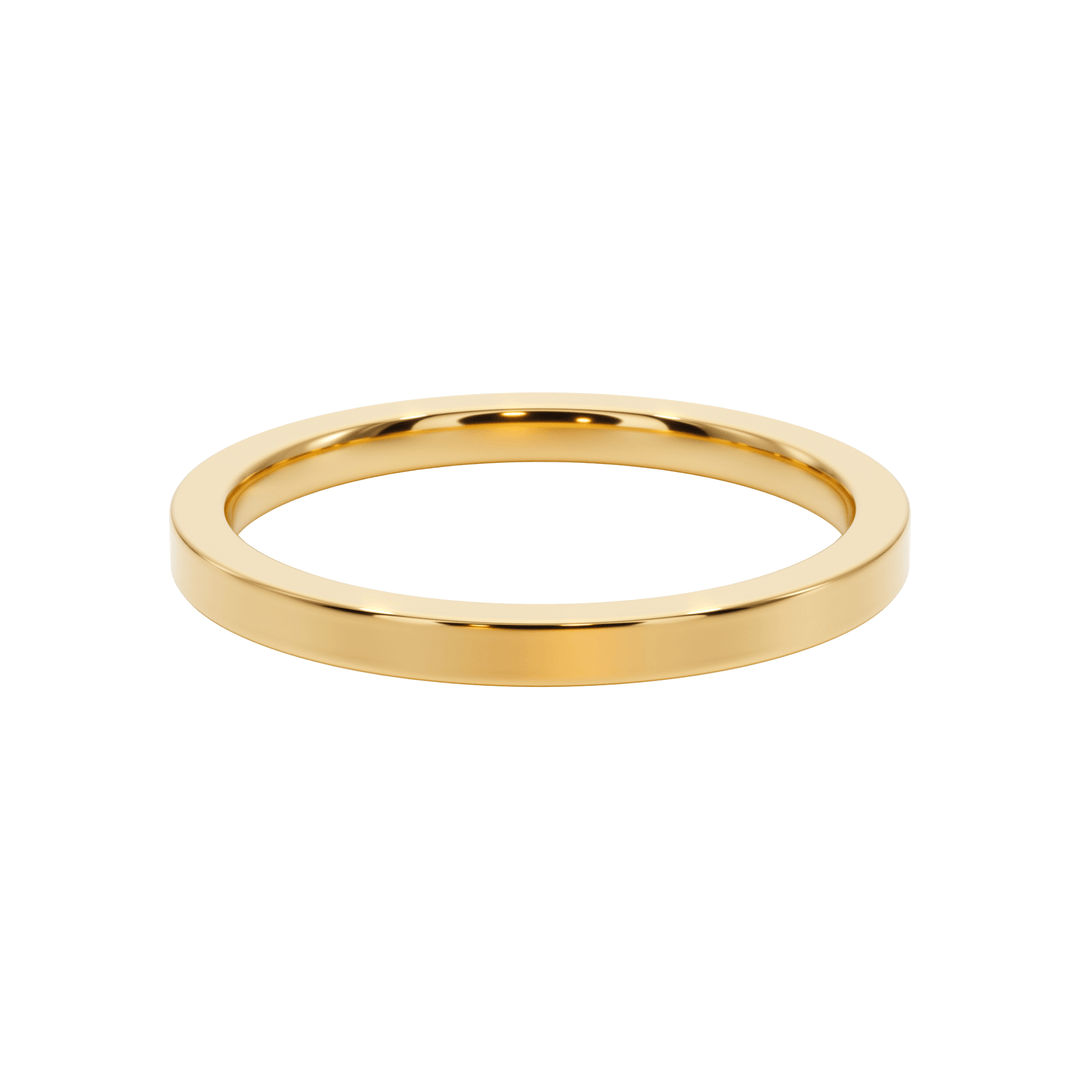 True Love Flat Wedding Band - B1009 in Wedding Bands by 18 KARATS INC.