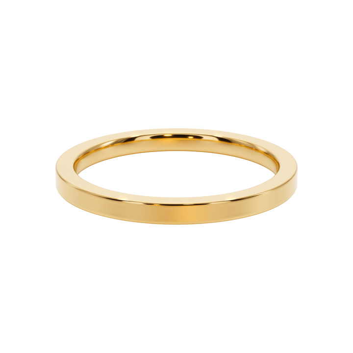 True Love Flat Wedding Band - B1009 in Wedding Bands by 18 KARATS INC.