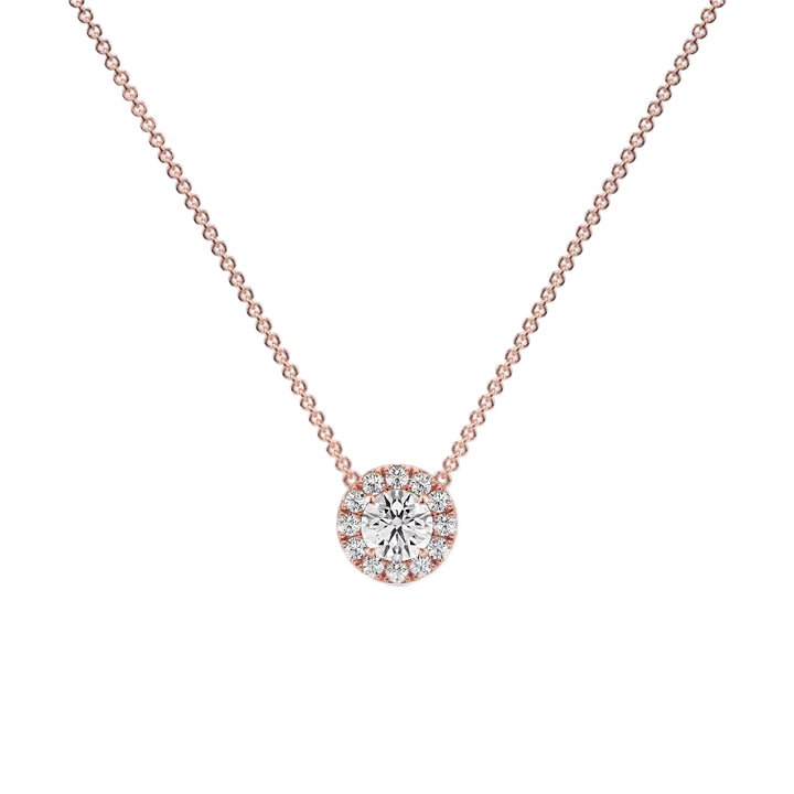 True Sparkle Halo Pendant — P1105 in Necklace by 18 KARATS