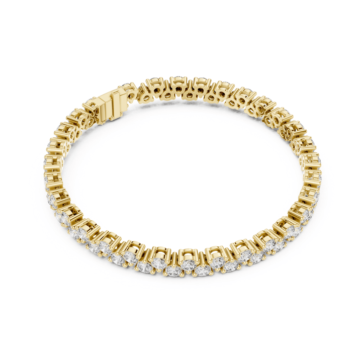 Two Row 6.2 ctw Round Diamond Tennis Bracelet- BC120 in Bracelet by 18 KARATS INC.