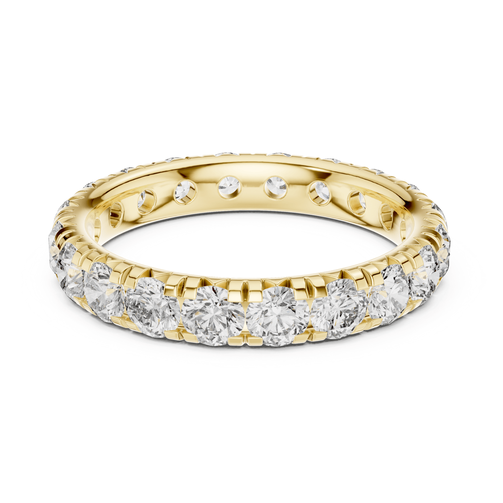 U-Pavé 2.2 ctw Diamond Eternity Band - B1172 in Wedding Bands by 18 KARATS INC.