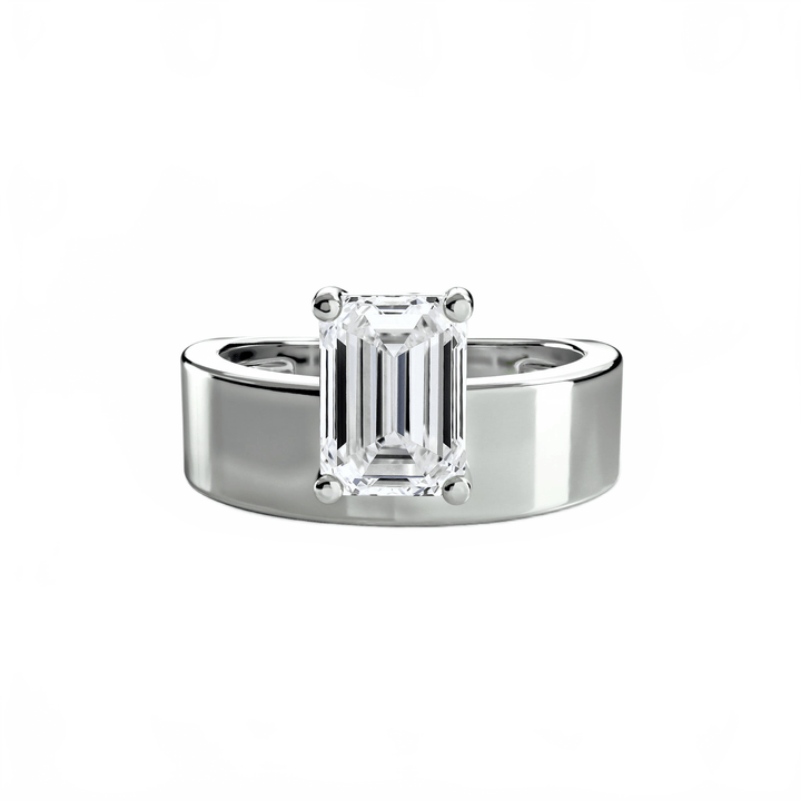 Wide Band Solitaire 2 in setting by 18 KARATS
