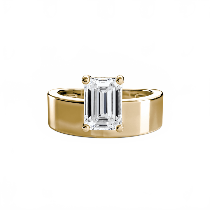 Wide Band Solitaire 2 in setting by 18 KARATS