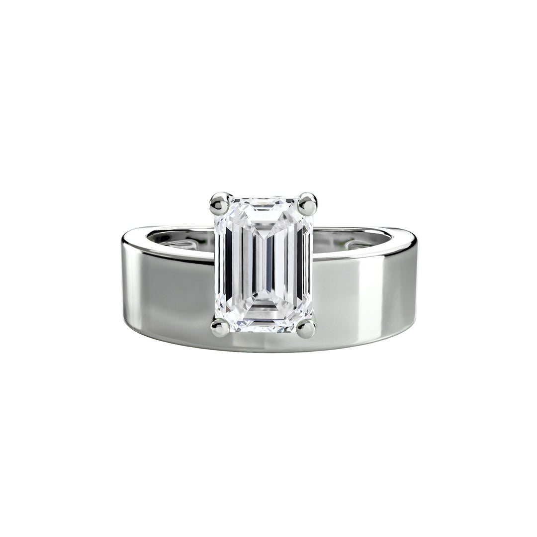 Wide Band Solitaire 2 in setting by 18 KARATS