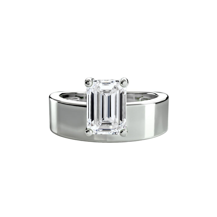 Wide Band Solitaire 2 in setting by 18 KARATS