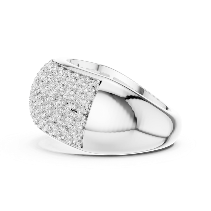 Wide Dome 1.7 ctw Diamond Band - B1159 in Wedding Bands by 18 KARATS INC.