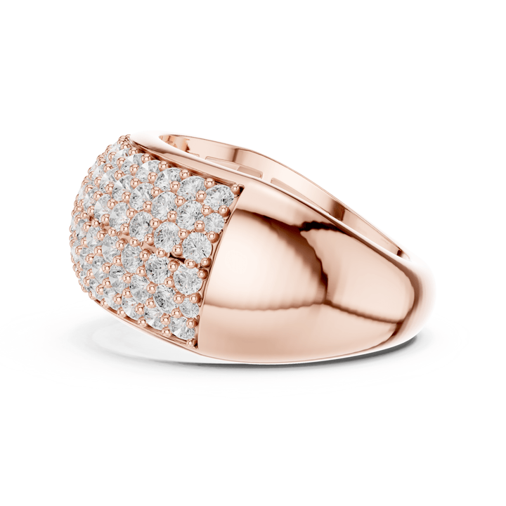 Wide Dome 1.7 ctw Diamond Band - B1159 in Wedding Bands by 18 KARATS INC.