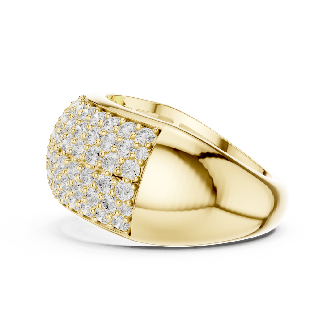 Wide Dome 1.7 ctw Diamond Band - B1159 in Wedding Bands by 18 KARATS INC.